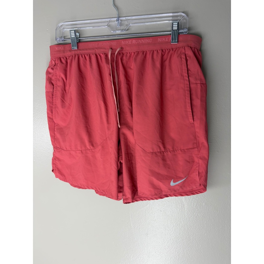 Nike Stride Mens 7" Running Shorts Dri-FIT Pink Madder Root DM4761-655 Large NWT
